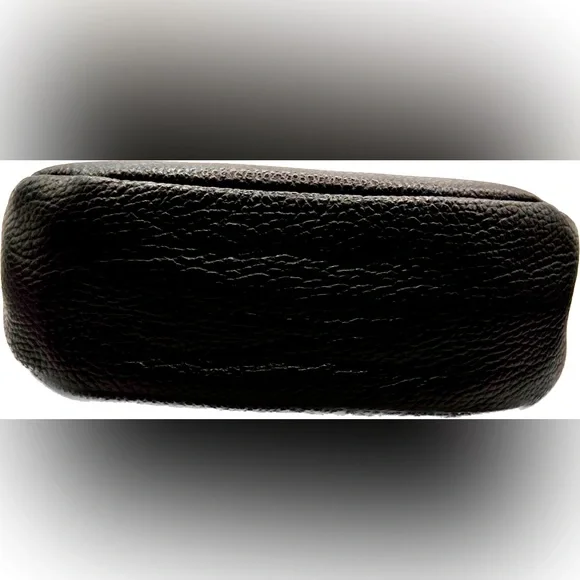 NWT BEAUTIFUL AUTHENTIC SMALL BLACK 100% GENUINE LEATHER CROSSBODY/HANDBAG - Picture 3 of 8